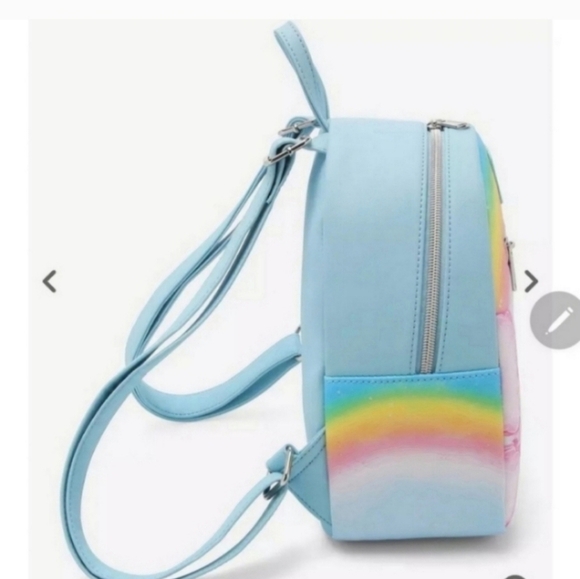 Loungefly Care Bears Vintage Rainbow Mini Backpack & wallet set - Picture 2 of 10